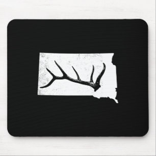 Elk Hunting Elkaholic Antler Funny Elk Hunter Gift Mouse Mat