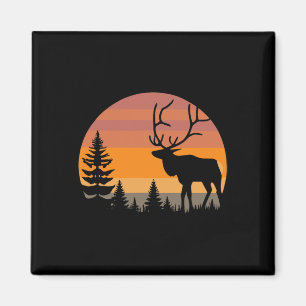 Elk Hunting - Funny Elkaholic Deer Elk Hunter - Hu Magnet