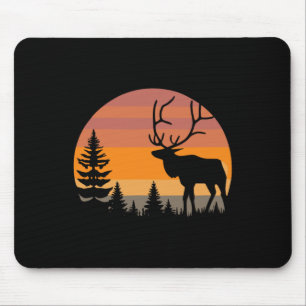 Elk Hunting - Funny Elkaholic Deer Elk Hunter - Hu Mouse Mat