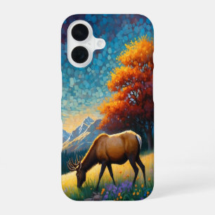 Elk in Mountain Meadow iPhone 16 Case