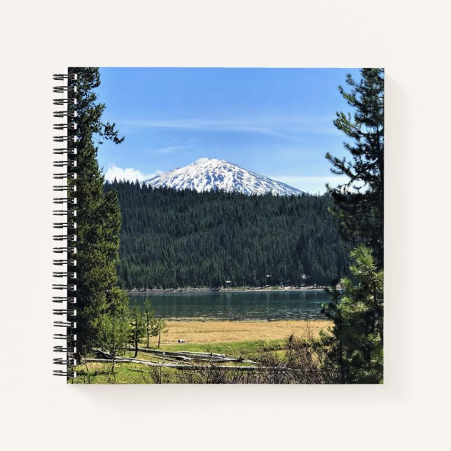 Elk Lake with Mount Bachelor, OR Notebook (Front)