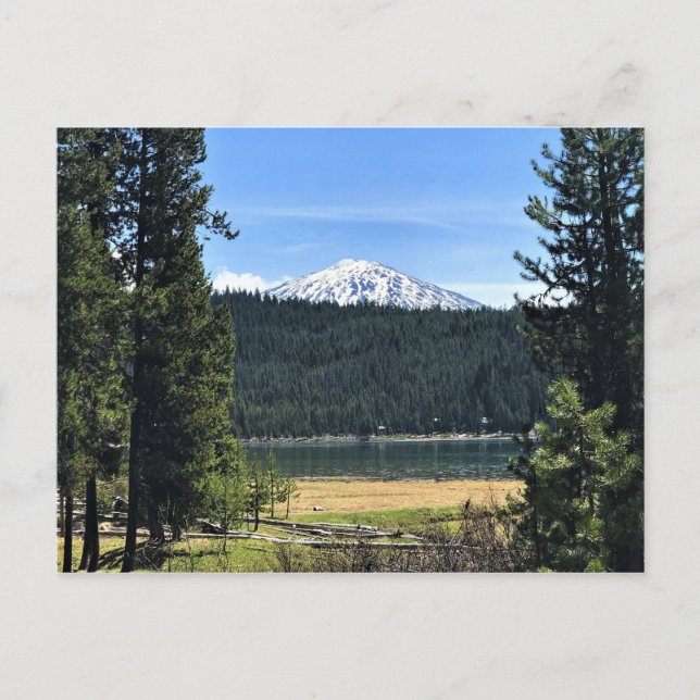 Elk Lake with Mount Bachelor, Oregon Postcard (Front)