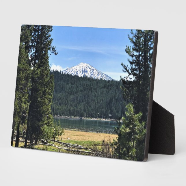 Elk Lake with Mount Bachelor Plaque (Side)
