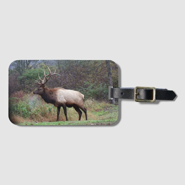 Elk Luggage Tag (Front Horizontal)