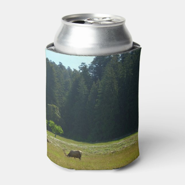 Elk Meadow at Redwood National Park Can Cooler (Can Front)