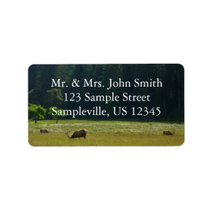 Elk Meadow at Redwood National Park Label