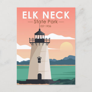 Elk Neck State Park Maryland Vintage Postcard