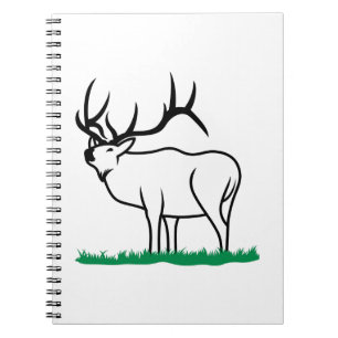 Elk Outline Notebook