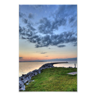 Elk Rapids Sunset on Traverse Bay, Michigan Photo Print