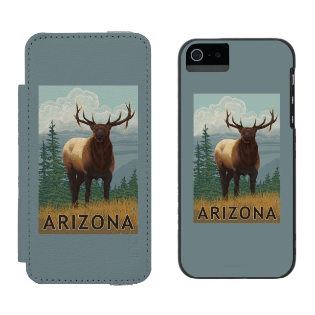 Elk SceneArizona Incipio iPhone Wallet Case (Side by Side)