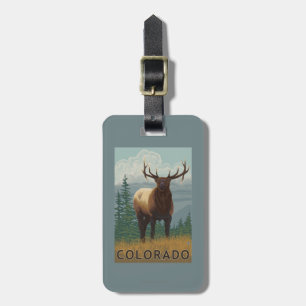 Elk SceneColorado Luggage Tag
