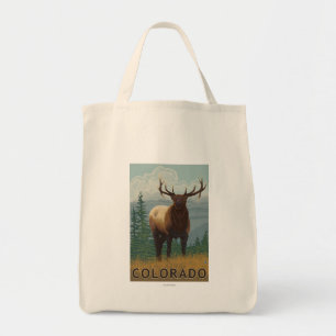 Elk SceneColorado Tote Bag