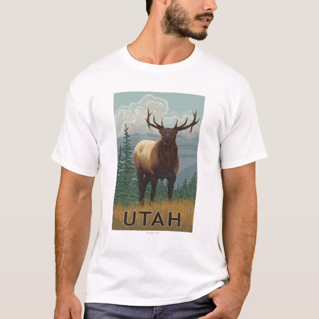 Elk SceneUtah T-Shirt (Front)
