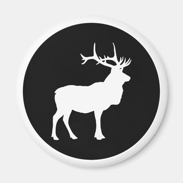Elk Silhouette Magnet (Front)