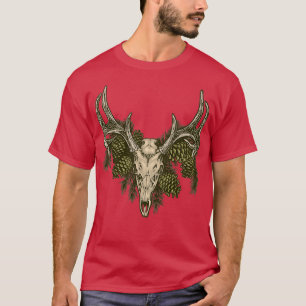 Elk skull and pine cone T-Shirt