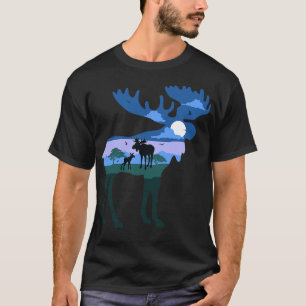 Elk Sweden Illustration  T-Shirt