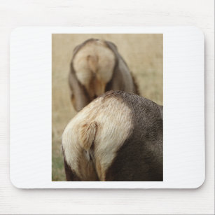 Elk Tail and fur Mouse Mat