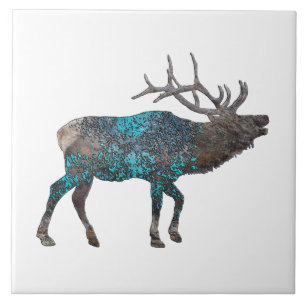 ELK TALKING CANYONS, NEW MEXICO TILE