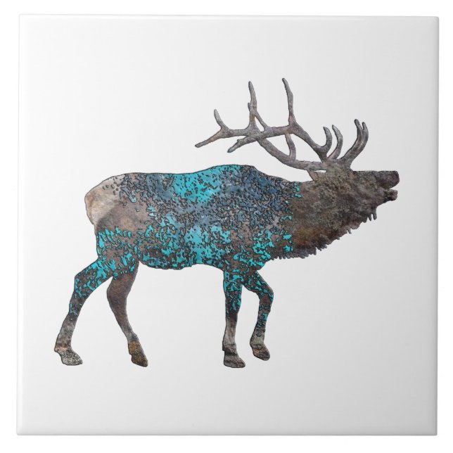 ELK TALKING CANYONS, NEW MEXICO TILE (Front)