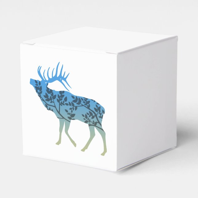 Elk Tree Favour Box (Front Side)
