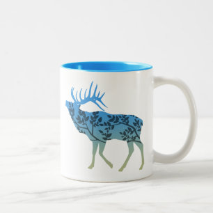 Elk Tree Two-Tone Coffee Mug