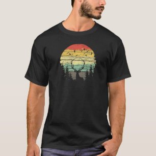 Elk Wapiti In The Woods Mountains Wild Hunting Cam T-Shirt