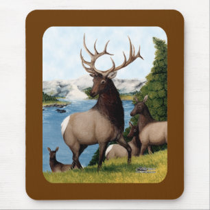 Elk Wapiti Mouse Mat