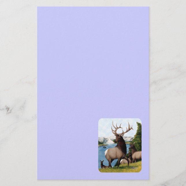 Elk Wapiti Stationery (Front)