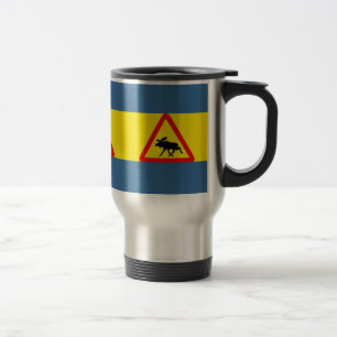 Elk warning travel mug