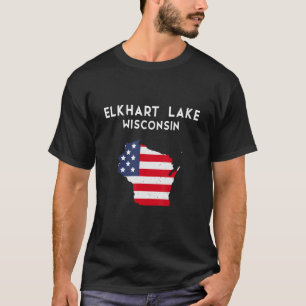 Elkhart Lake Wisconsin USA State America Travel Wi T-Shirt