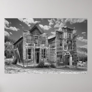 Elkhorn Ghost Town Public Halls - Montana Poster