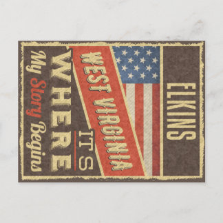 Elkins West Virginia Postcard