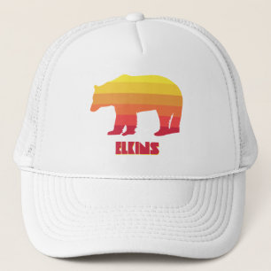 Elkins West Virginia Rainbow Bear Trucker Hat
