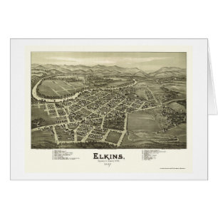 Elkins, WV Panoramic Map - 1897