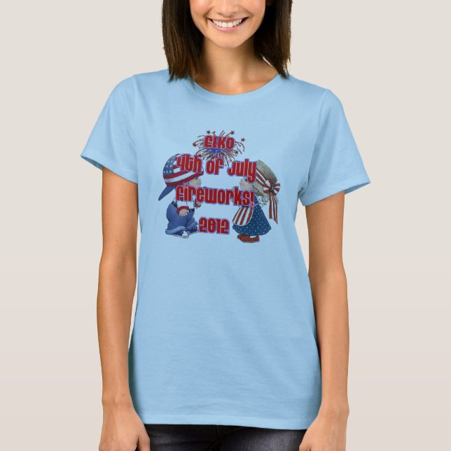 Elko 4th of July Babies T-Shirt (Front)