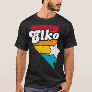 Elko Nevada Vintage Distressed Souvenir 2 T-Shirt
