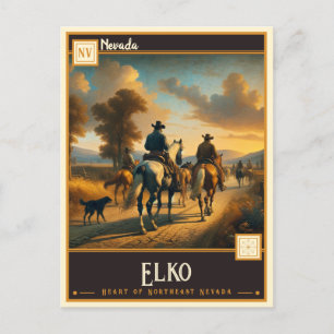 Elko, Nevada Vintage Postcard