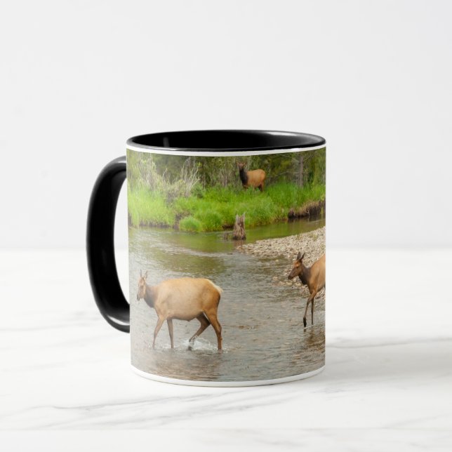 Elks Crossing the Colorado River Mug (Front Left)