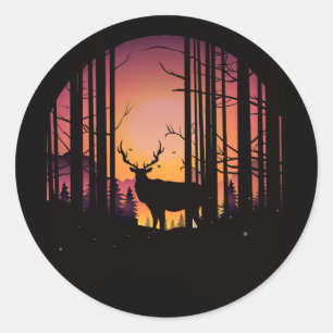 Elks Journey  Classic Round Sticker