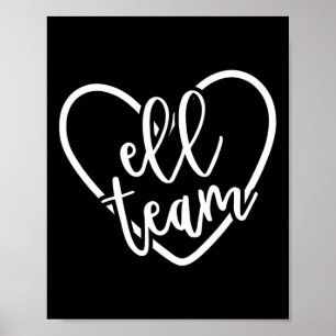 ELL Team Squad Back to School Matching Group Gift Poster