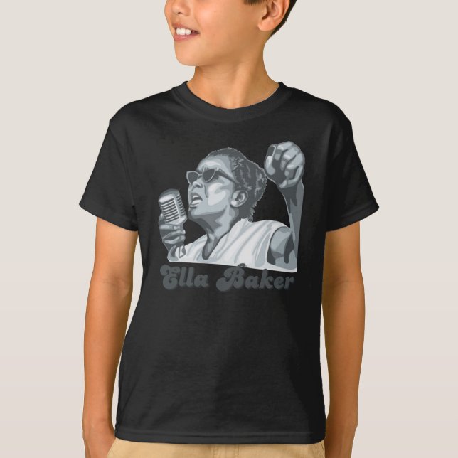 Ella Baker Portrait Sticker  T-Shirt (Front)