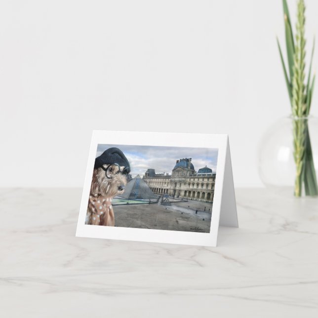 Ella Bella Banana, the Louvre, Paris, France Thank You Card (Front)