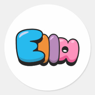 Ella Classic Round Sticker