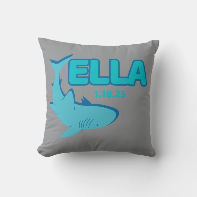 Ella Shark Pillow (Front)
