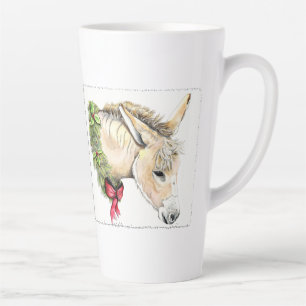 Ella the Christmas Donkey Latte Mug