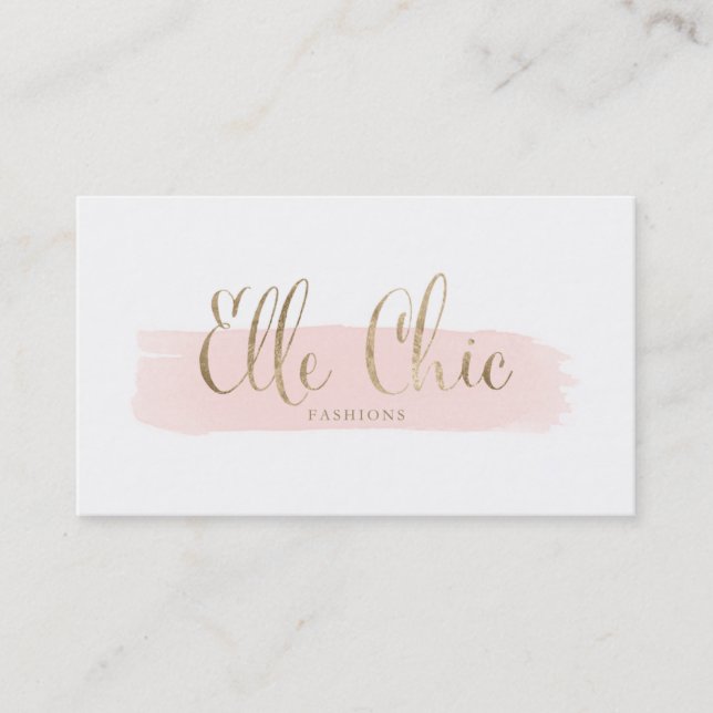 Elle Chic Custom Business Cards (Front)