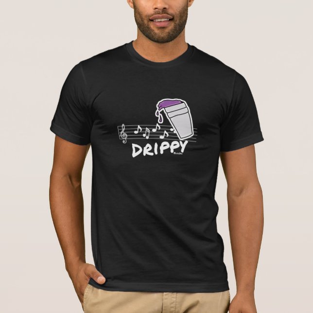 Elleki Drippy Cup T-Shirt (White) (Front)