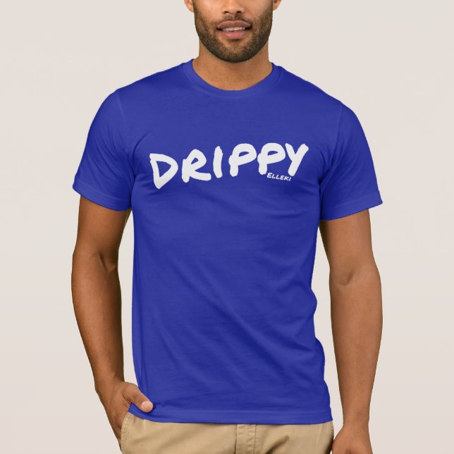 Elleki Drippy (White) T-Shirt (Front)