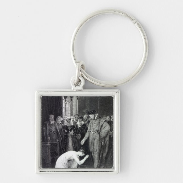 Ellen Douglas showing the ring Key Ring (Front)