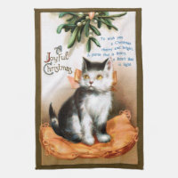 Ellen H. Clapsaddle: Cat under Mistletoe
